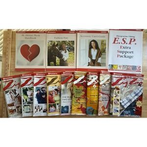 Husqvarna Sewing Books Lot ~ 9 Zig Zag Magazines w UC Burda Patterns + 3 Books +